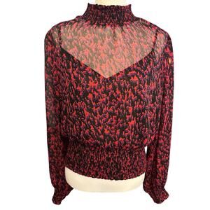 Express Women's Long Sleeve To Red Purple Black